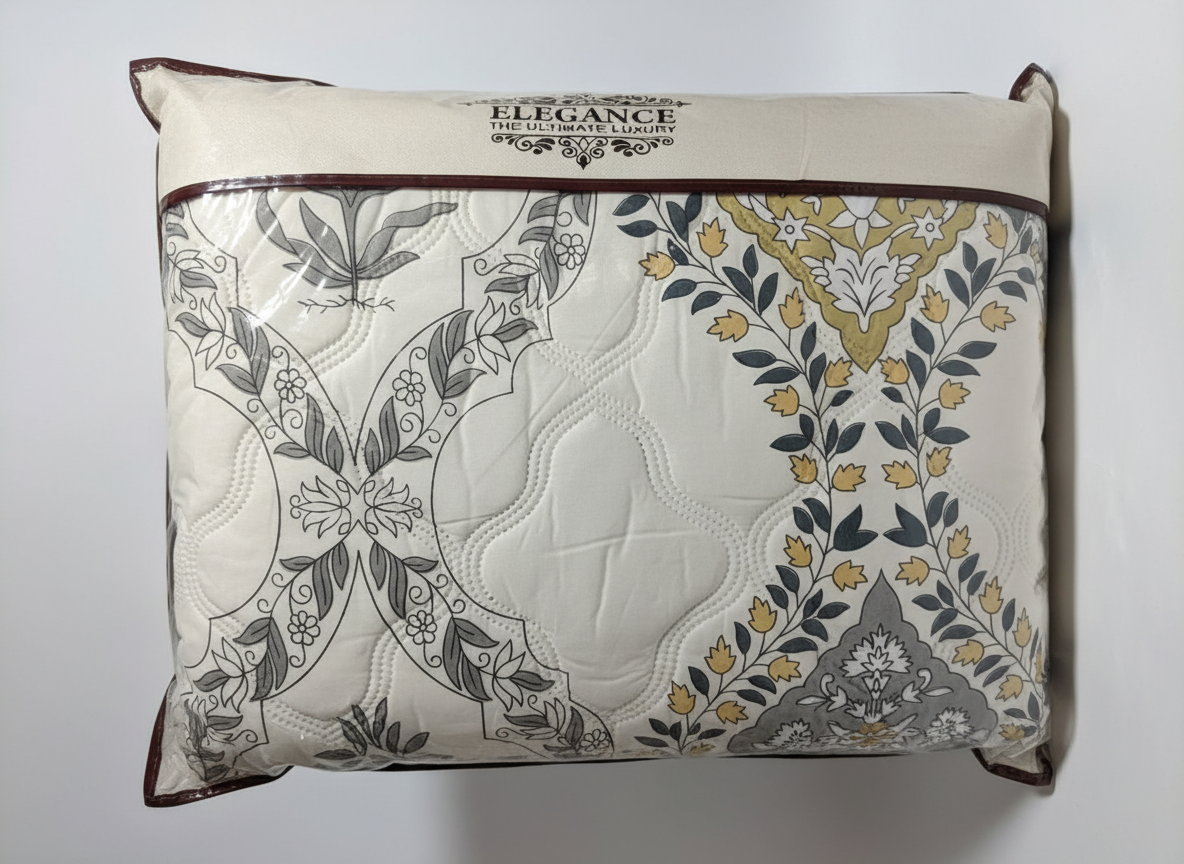 Elegance Reversible Comforter Grey Print